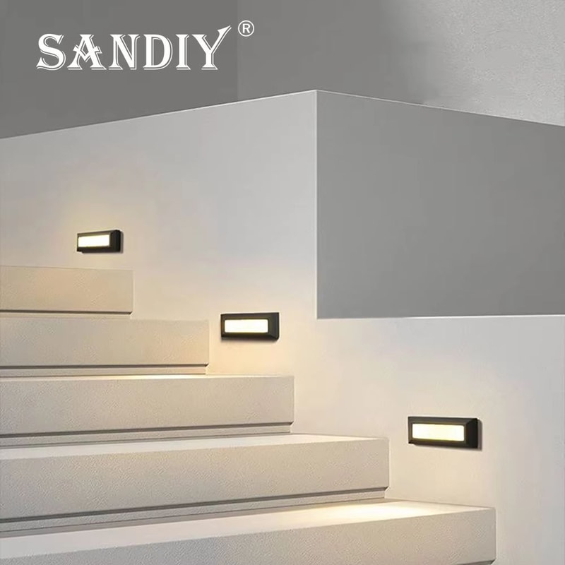 Waterproof Outdoor LED Stair Step Light 12V110V220V Wall Lamp For Garden Terrace 1