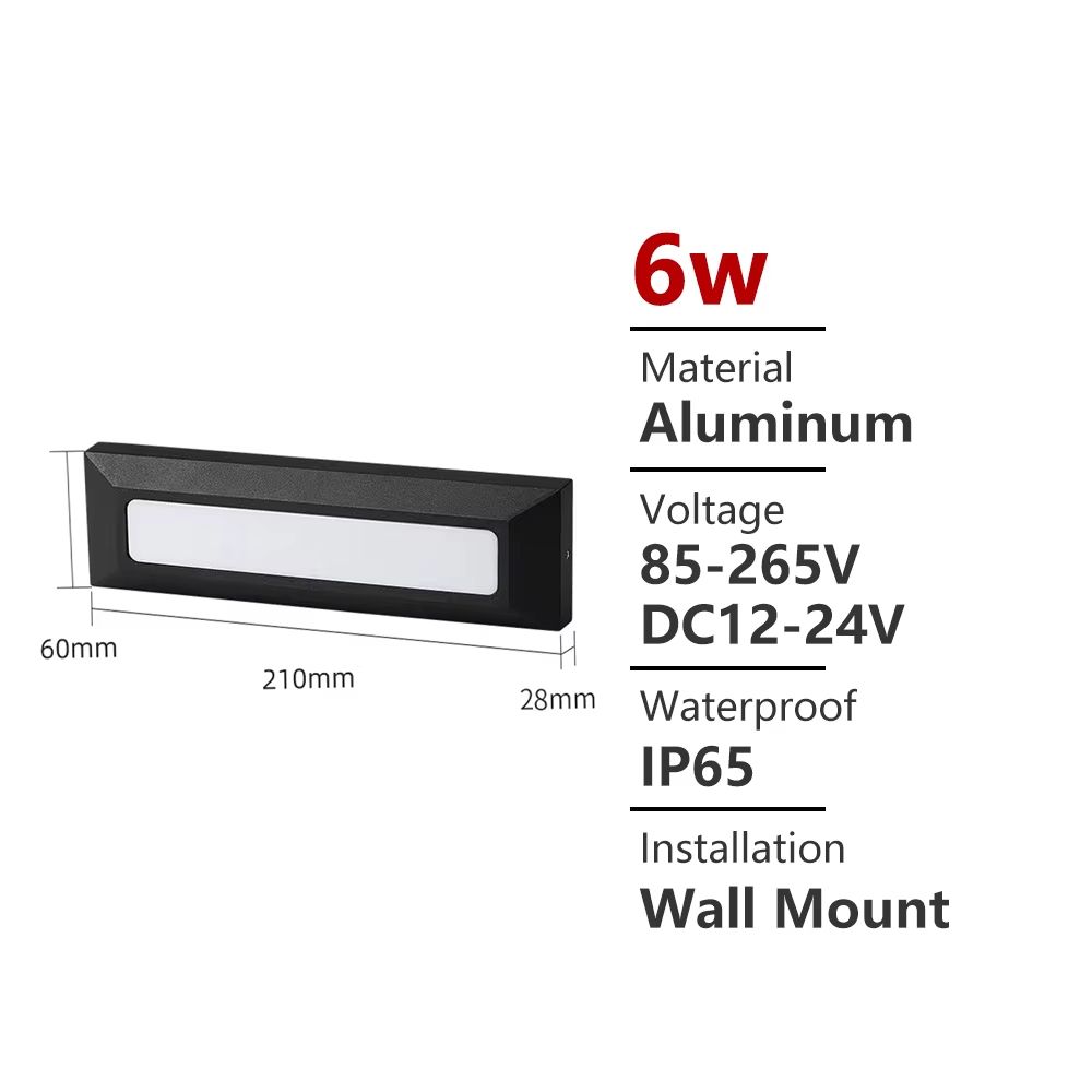 Waterproof Outdoor LED Stair Step Light 12V110V220V Wall Lamp For Garden Terrace 10