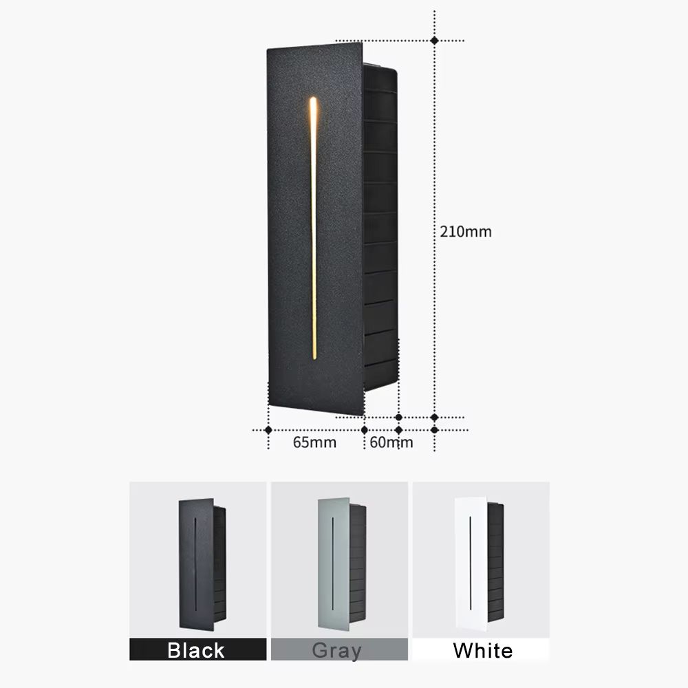 Waterproof 3W LED Recessed Stair Wall Light For IndoorOutdoor Use 4
