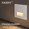 Smart Motion Sensor LED Recessed Stair Wall Night Light 110V220V 0