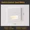Smart Motion Sensor LED Recessed Stair Wall Night Light 110V220V 19