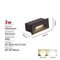 Outdoor Waterproof Recessed LED Stair Wall Light 12V110V220V Round Exterior Nightlight 12
