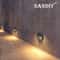 Outdoor Waterproof Recessed LED Stair Wall Light 12V110V220V Round Exterior Nightlight 5