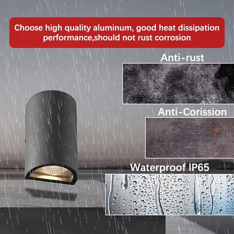 Waterproof Outdoor LED Wall Sconce 6W10W Up Down Porch Light 1