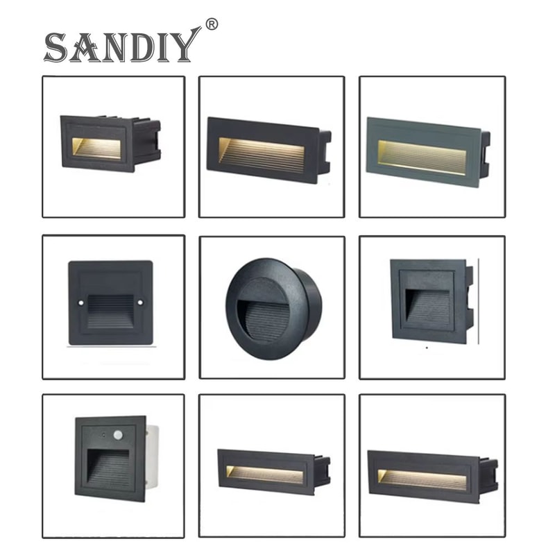 Waterproof Outdoor LED Recessed Wall Lamp For Steps Garden 12V110V220V 0