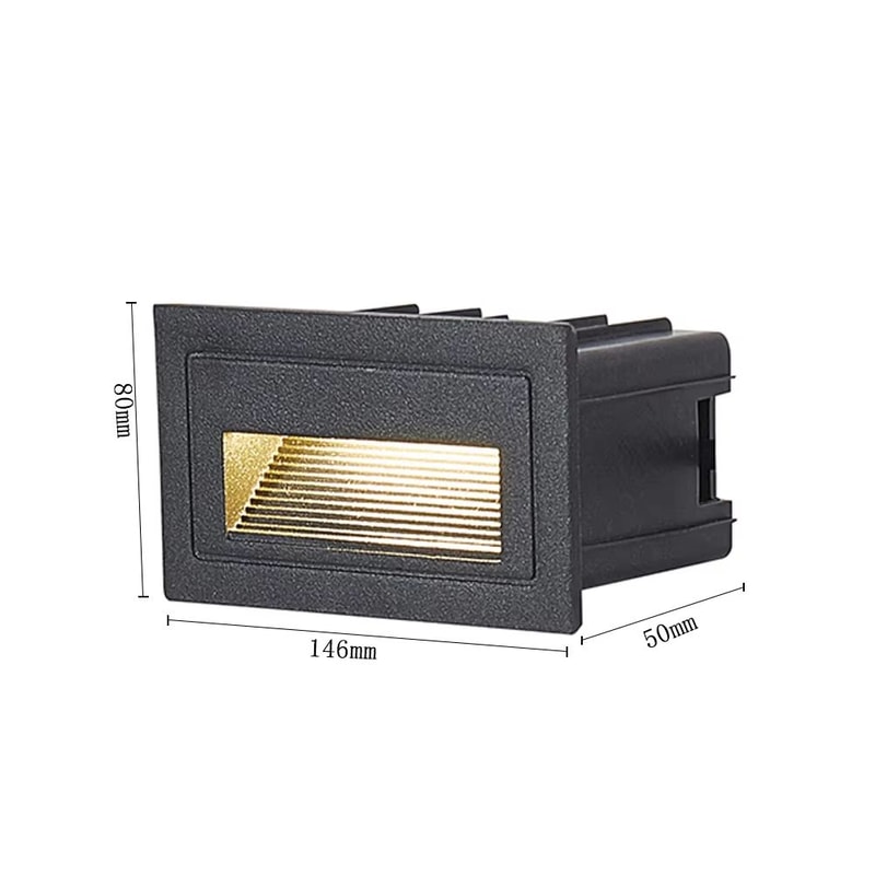 Waterproof Outdoor LED Recessed Wall Lamp For Steps Garden 12V110V220V 10