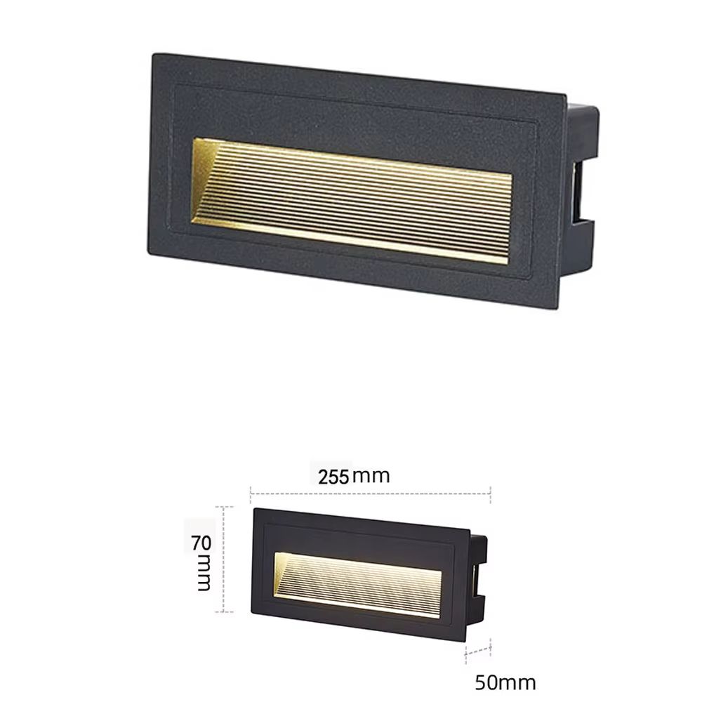 Waterproof Outdoor LED Recessed Wall Lamp For Steps Garden 12V110V220V 2