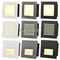 Recessed 3W LED Step Wall Light With Mounting Box For Indoor Outdoor Use 0