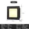 Recessed 3W LED Step Wall Light With Mounting Box For Indoor Outdoor Use 13