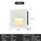 Recessed 3W LED Step Wall Light With Mounting Box For Indoor Outdoor Use 3