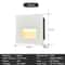 Recessed 3W LED Step Wall Light With Mounting Box For Indoor Outdoor Use 6