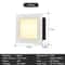 Recessed 3W LED Step Wall Light With Mounting Box For Indoor Outdoor Use 7