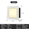 Recessed 3W LED Step Wall Light With Mounting Box For Indoor Outdoor Use 7