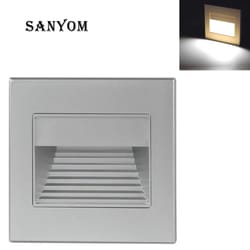 recessed led stair & wall night light for indoor steps & decor (110v/220v)
