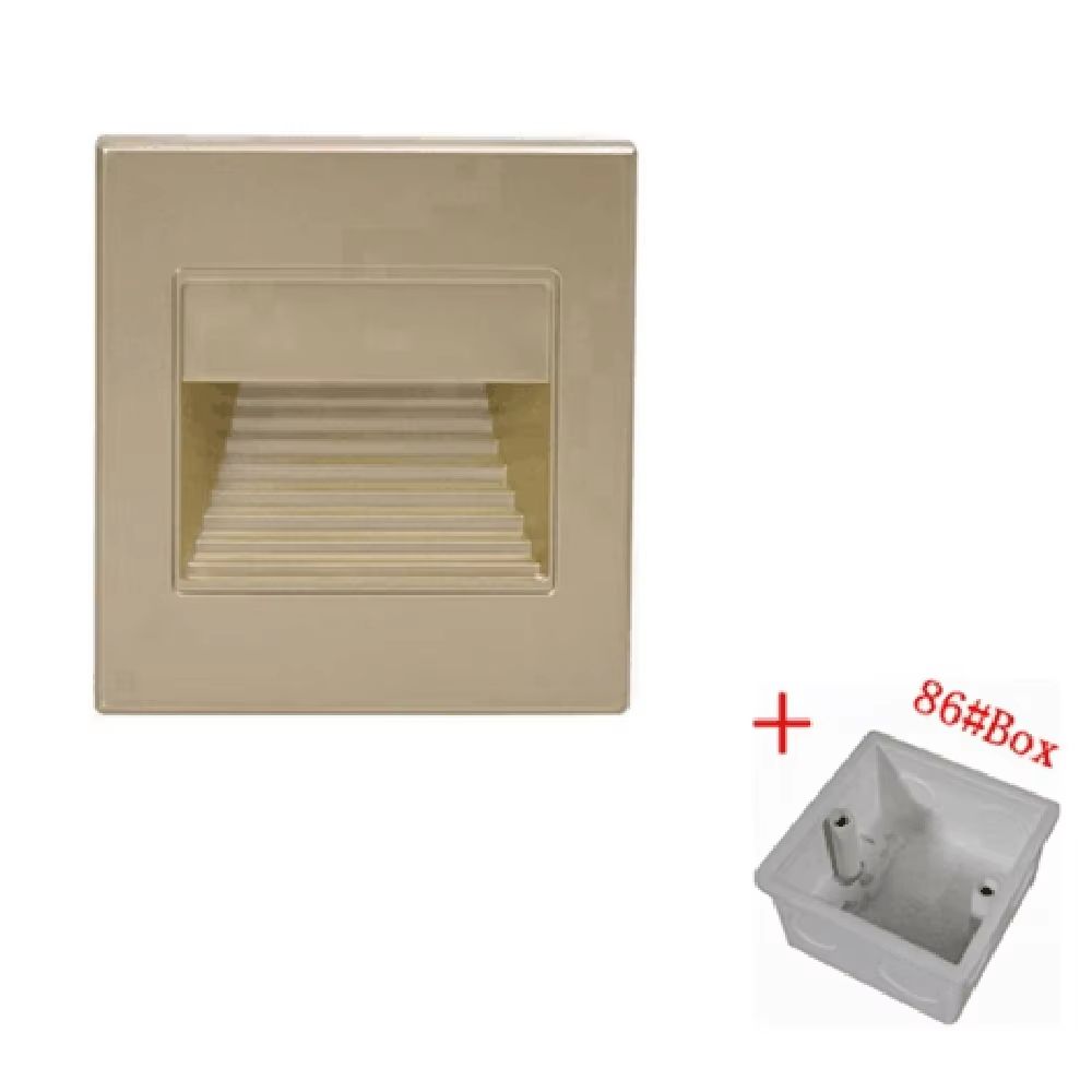 Recessed LED Stair Wall Night Light For Indoor Steps Decor 110V220V 10