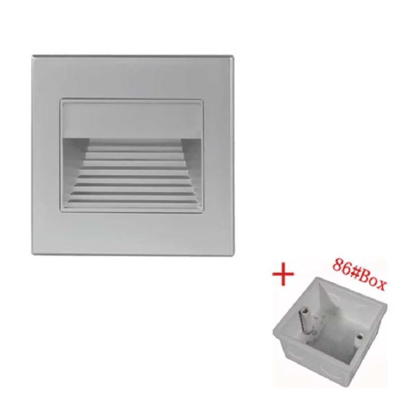 Recessed LED Stair Wall Night Light For Indoor Steps Decor 110V220V 11