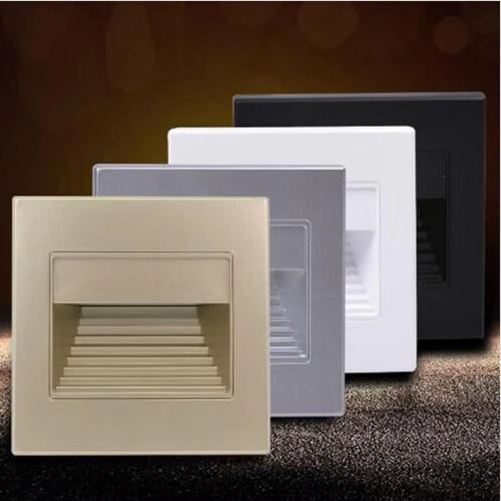 Recessed LED Stair Wall Night Light For Indoor Steps Decor 110V220V 5
