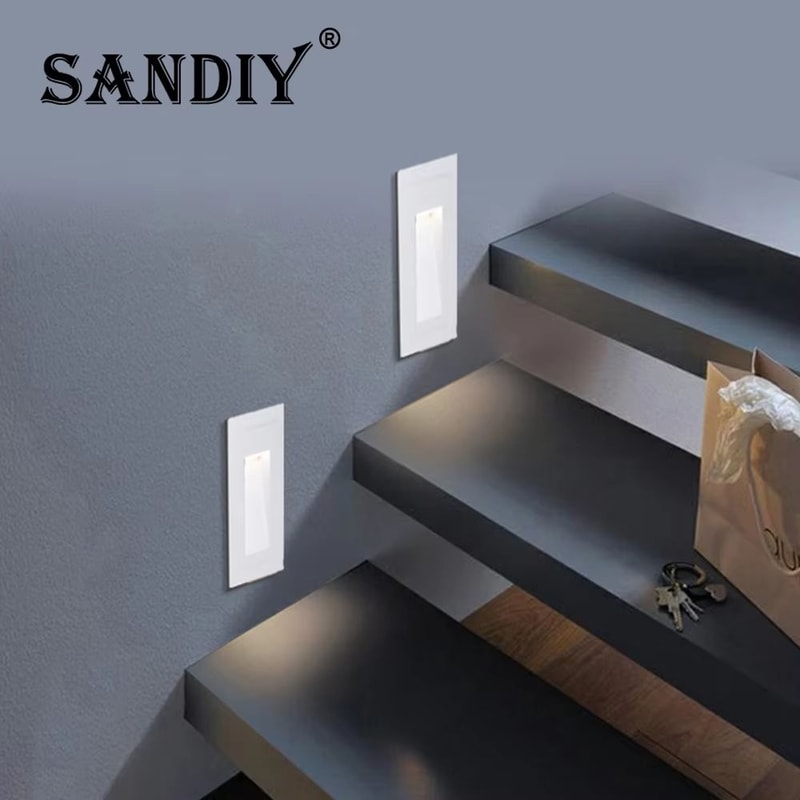 Waterproof Outdoor LED Recessed Stair Step Wall Light 12V110V220V 2
