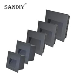 waterproof outdoor led recessed stair & wall lamp for yard, balcony & terrace (12v/110v/220v)