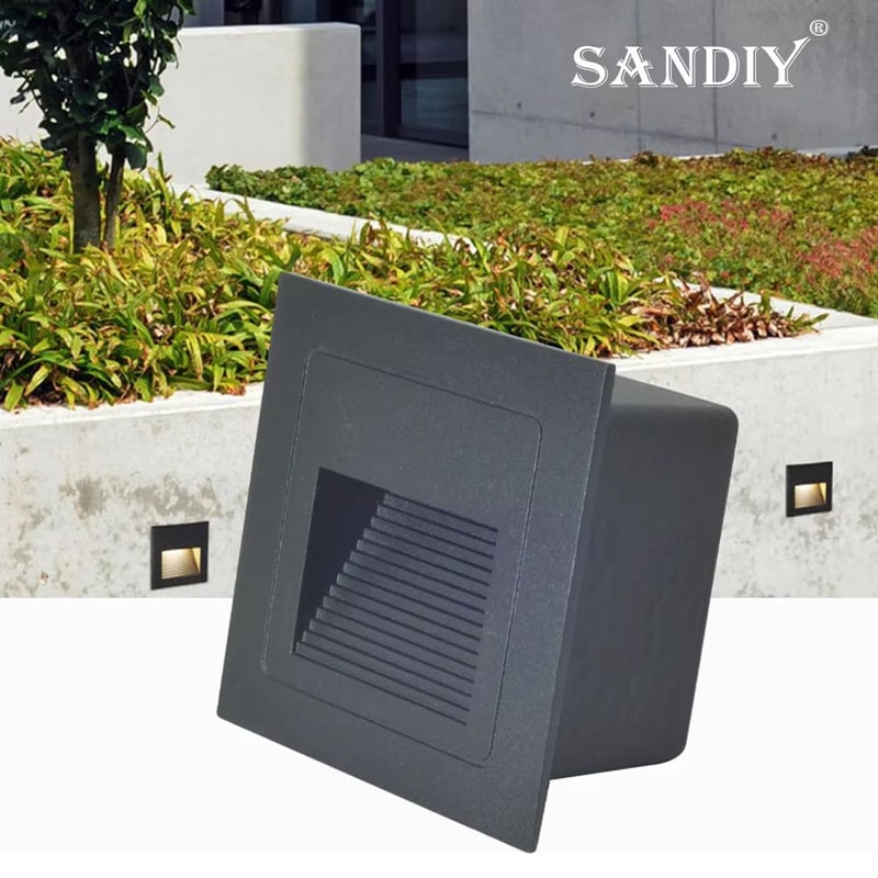 Waterproof Outdoor LED Recessed Stair Wall Lamp For Yard Balcony Terrace 12V110V220V 1