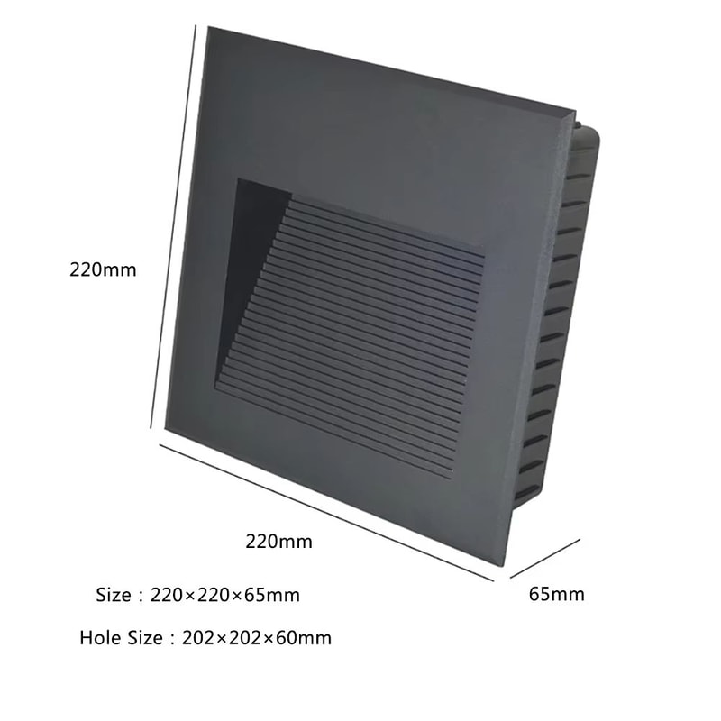 Waterproof Outdoor LED Recessed Stair Wall Lamp For Yard Balcony Terrace 12V110V220V 10