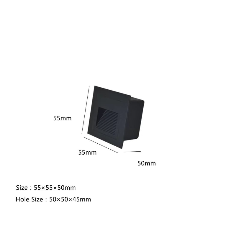 Waterproof Outdoor LED Recessed Stair Wall Lamp For Yard Balcony Terrace 12V110V220V 6