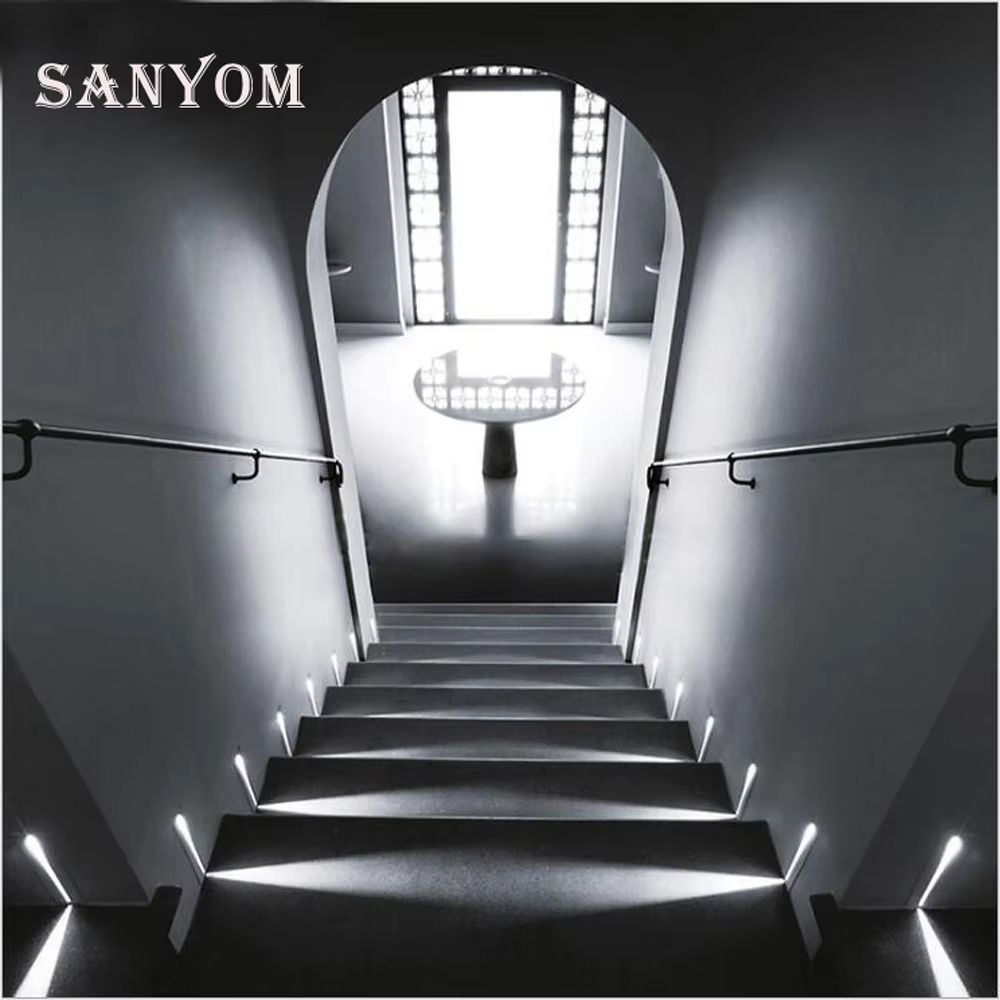 Recessed 3W LED Wall Stair Light With Mounting Box For Home Night Illumination 5