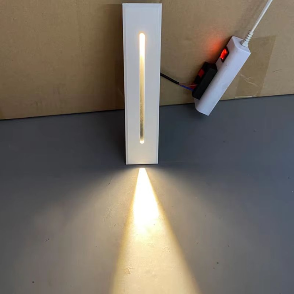 Recessed 3W LED Wall Stair Light With Mounting Box For Home Night Illumination 7