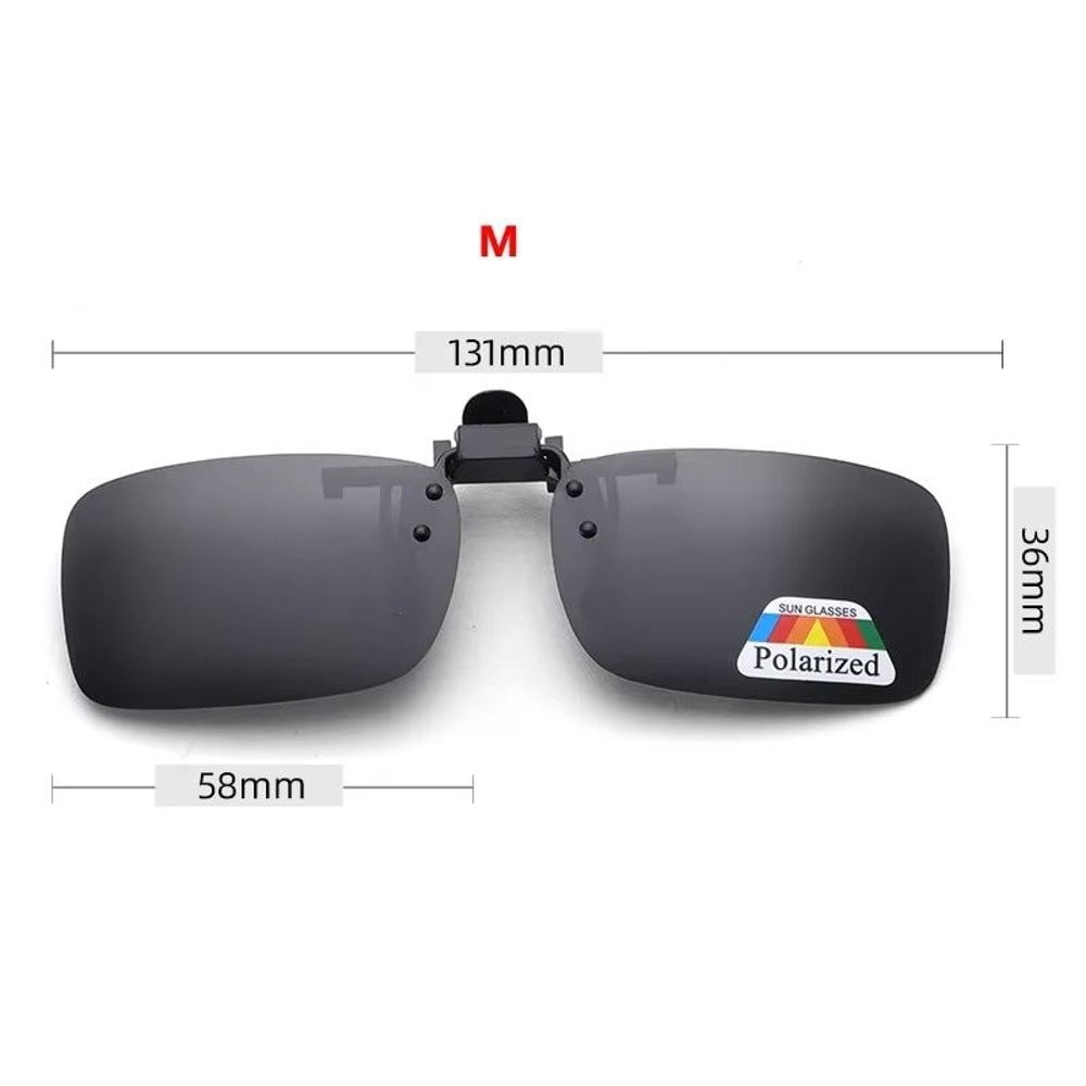 ClipOn FlipUp Polarized Driving And Outdoor Sunglasses 8