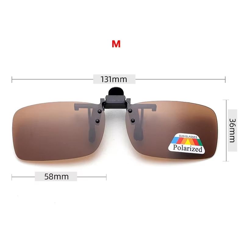 ClipOn FlipUp Polarized Driving And Outdoor Sunglasses 11