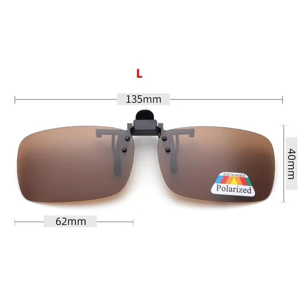 ClipOn FlipUp Polarized Driving And Outdoor Sunglasses 12