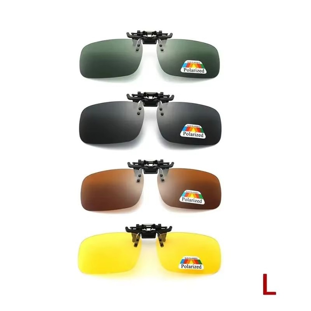 ClipOn FlipUp Polarized Driving And Outdoor Sunglasses 27