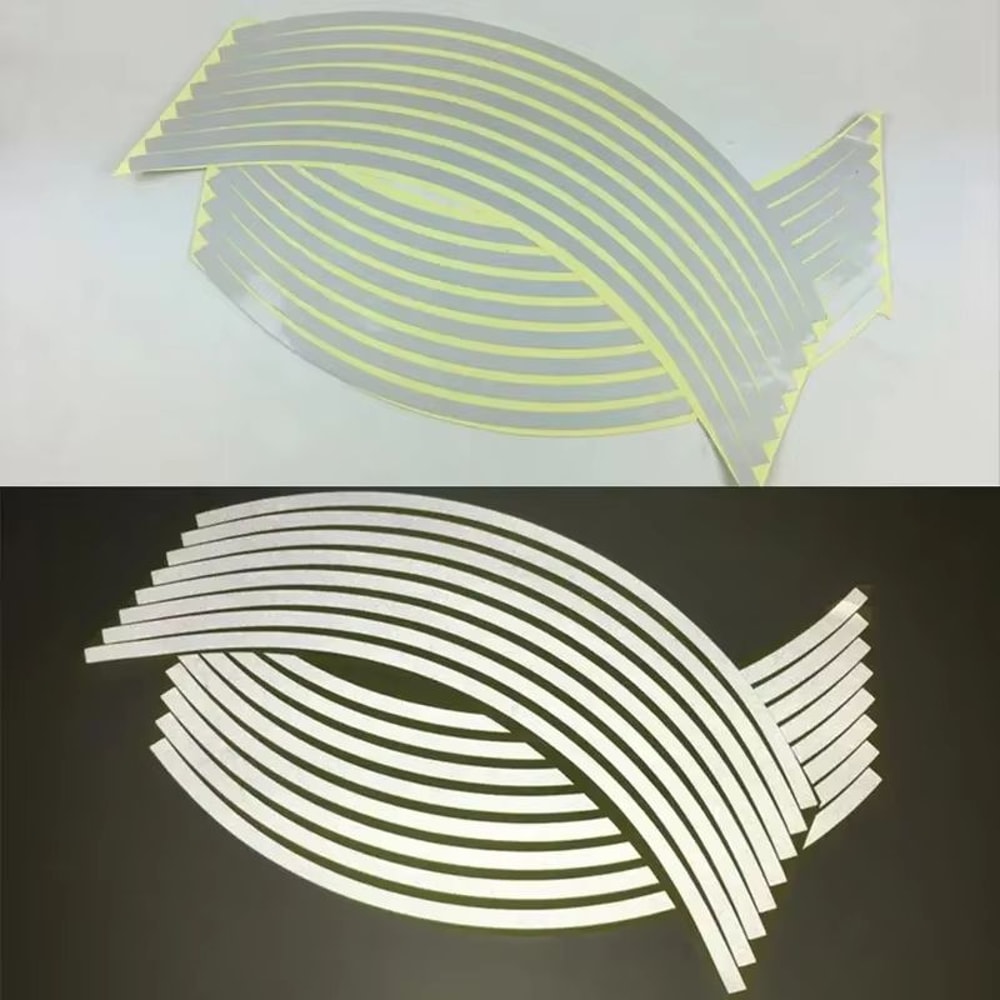 Reflective Motorcycle And Bike Wheel Rim Tape Strips 1718 Inch 5