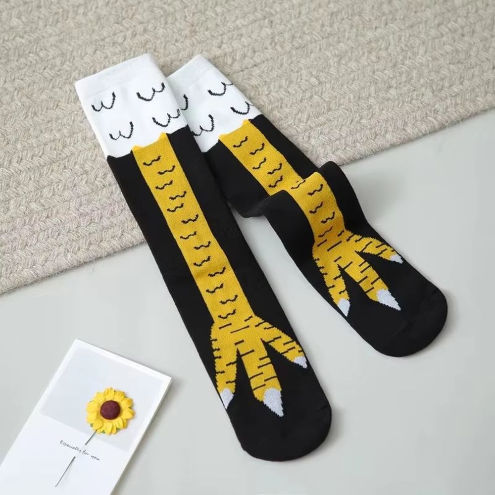 Funny Chicken Paw OverKnee Socks For Girls 123 Pieces 0