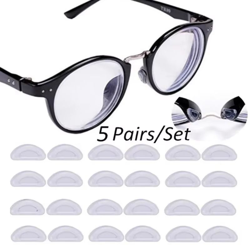 Transparent Silicone Adhesive Nose Pads For Glasses 1020 Pcs 1