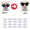 Transparent Silicone Adhesive Nose Pads For Glasses 1020 Pcs 3
