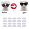 Transparent Silicone Adhesive Nose Pads For Glasses 1020 Pcs 3