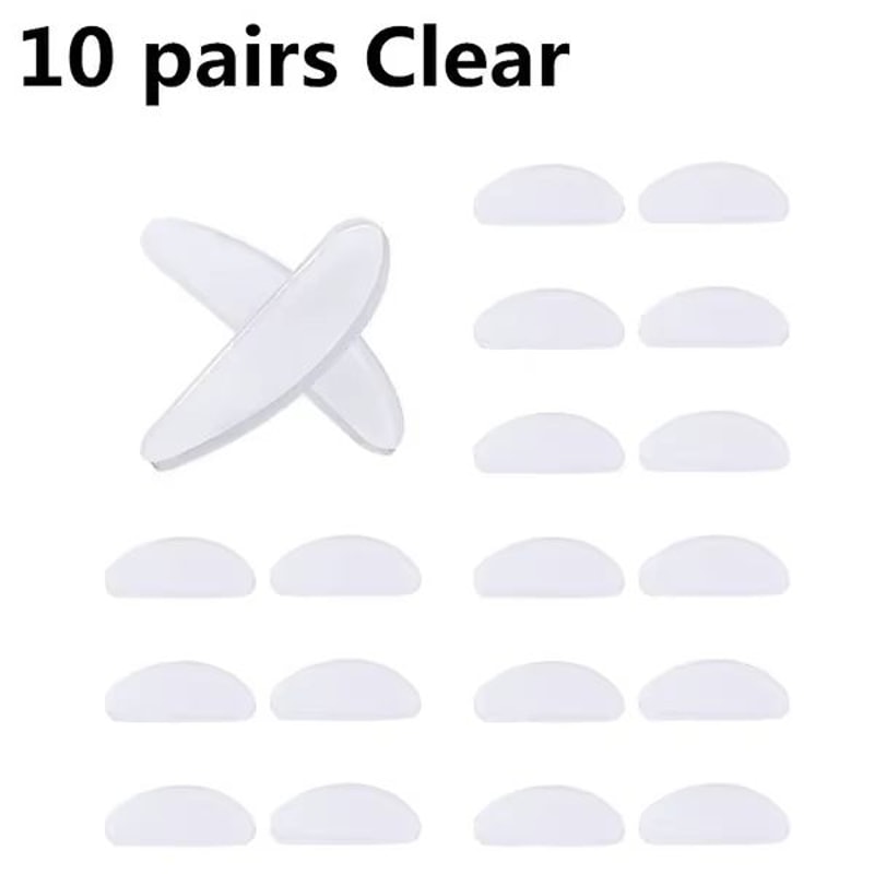 Transparent Silicone Adhesive Nose Pads For Glasses 1020 Pcs 5