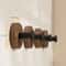 Walnut Wood Adhesive Door Hook Rack NoDrill Wooden Hanger For Home 2
