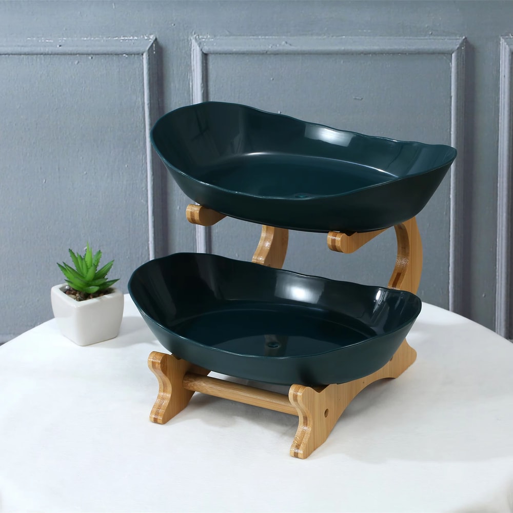 Modern MultiLayer Fruit And Snack Serving Plate For Home 8