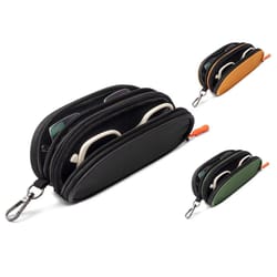 double layer sunglasses case organizer travel storage bag