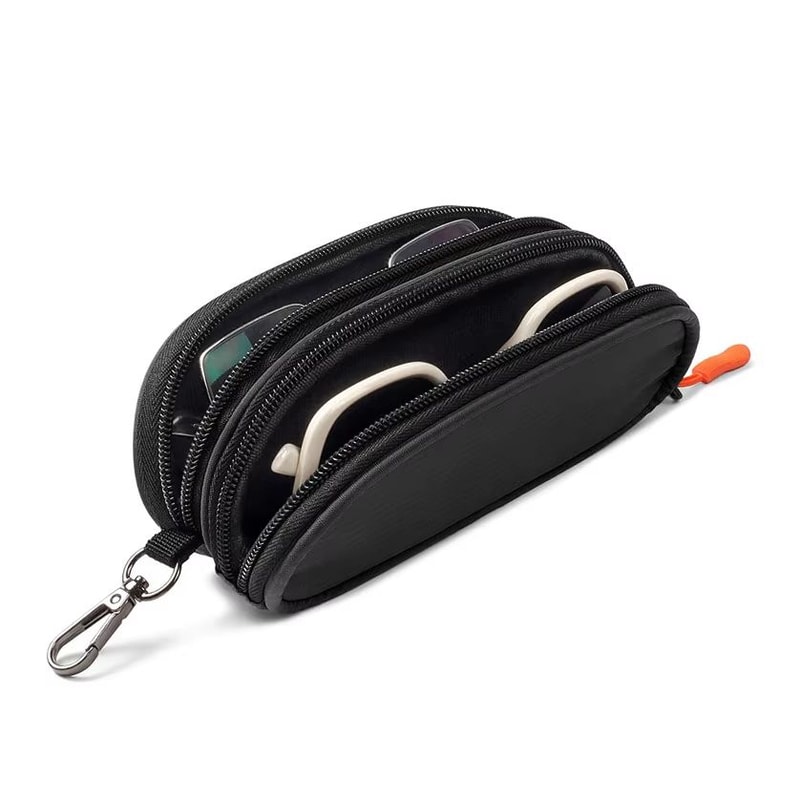 Double Layer Sunglasses Case Organizer Travel Storage Bag 7