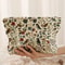 Corduroy Cosmetic Makeup Bag With Branch Bird Pattern 5