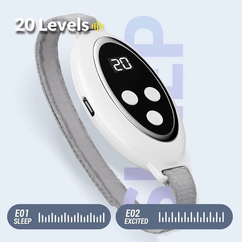 Rechargeable Palm Pulse Sleep Aid Massager For Better Rest 3