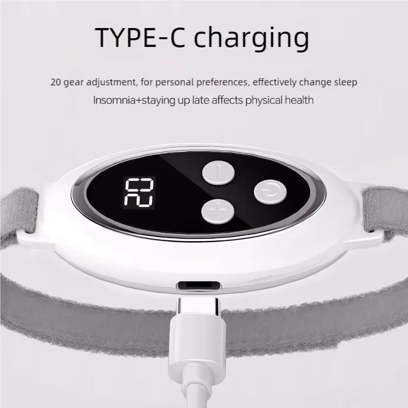 Rechargeable Palm Pulse Sleep Aid Massager For Better Rest 5