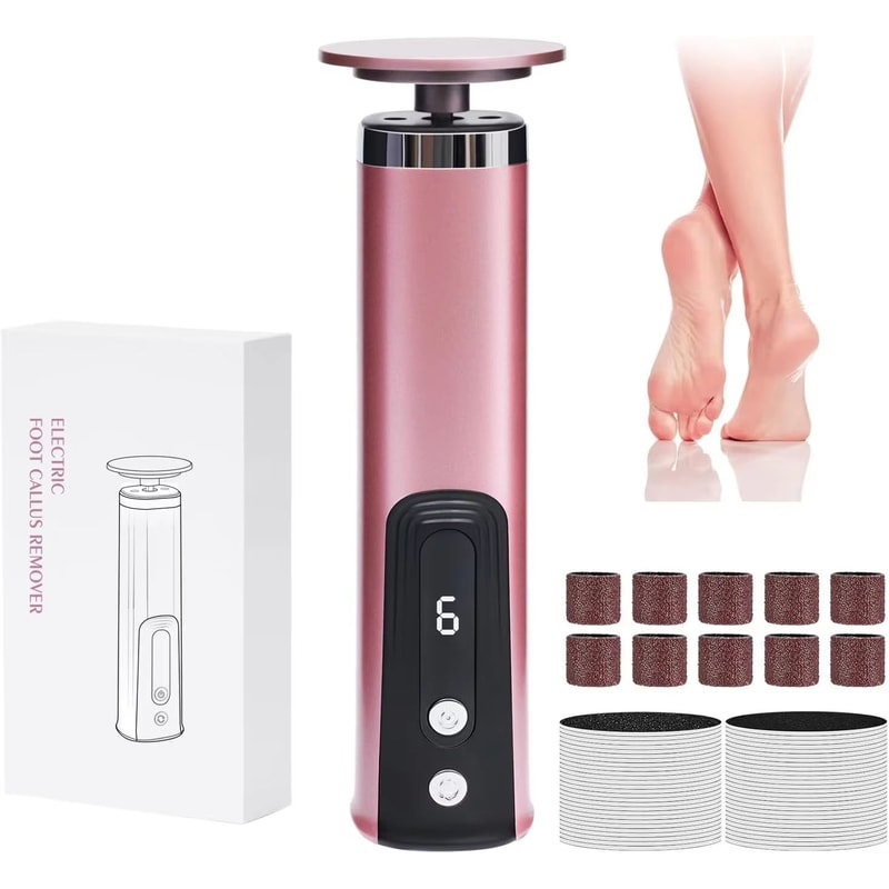 Electric Foot Callus Remover 2in1 Rechargeable Foot And Nail File Tool 0