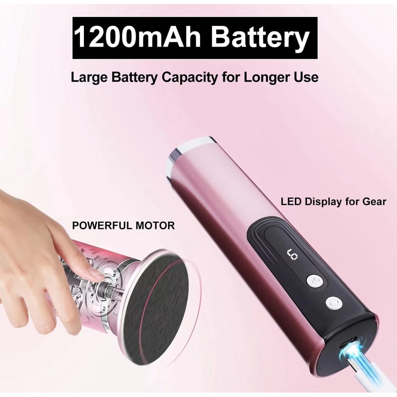 Electric Foot Callus Remover 2in1 Rechargeable Foot And Nail File Tool 5