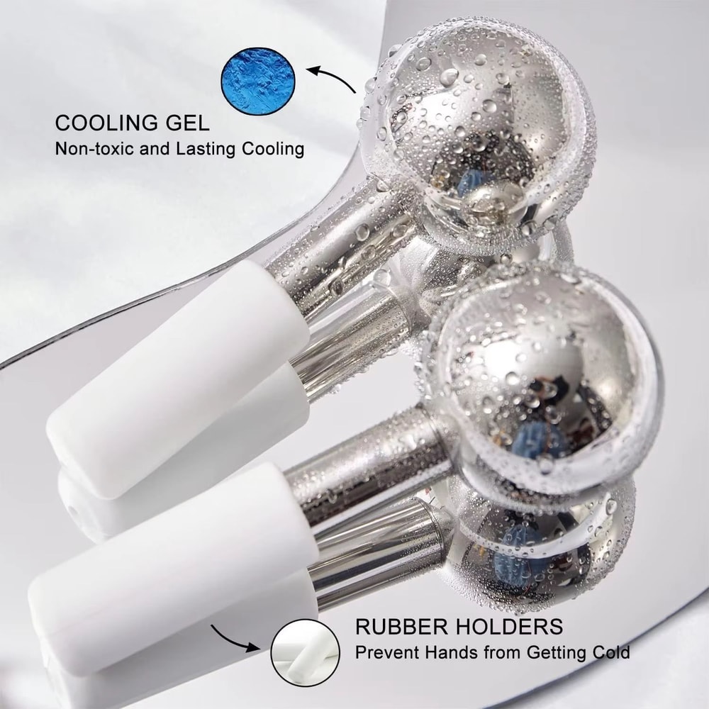 Mini Stainless Steel Ice Globes For Face And Eye Cooling 4