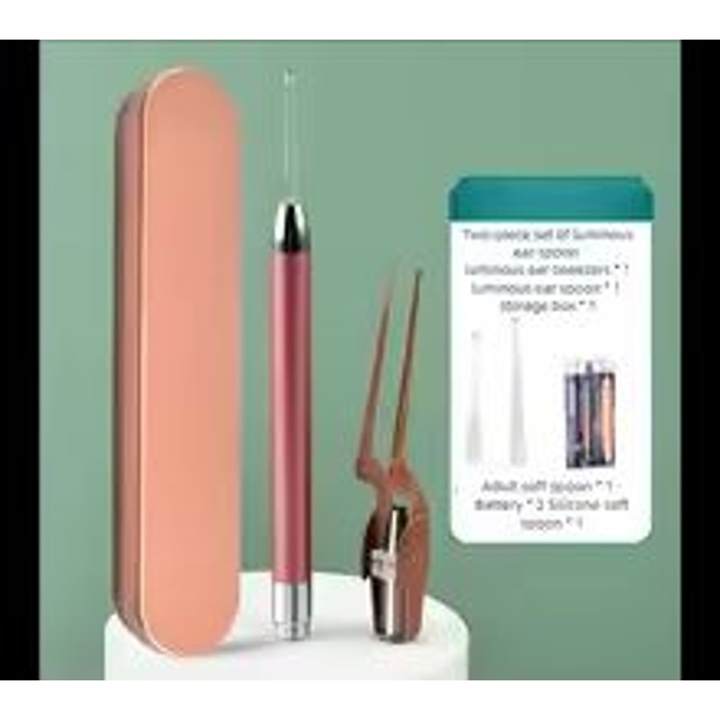LED Light Ear Cleaning Kit With Earwax Removal Tools For Kids And Adults 7