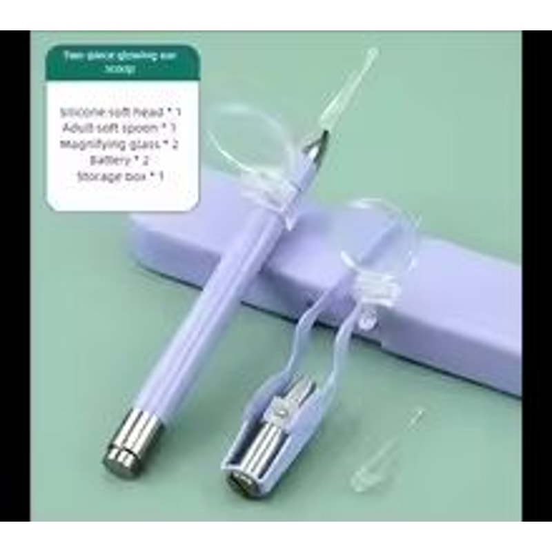 LED Light Ear Cleaning Kit With Earwax Removal Tools For Kids And Adults 8